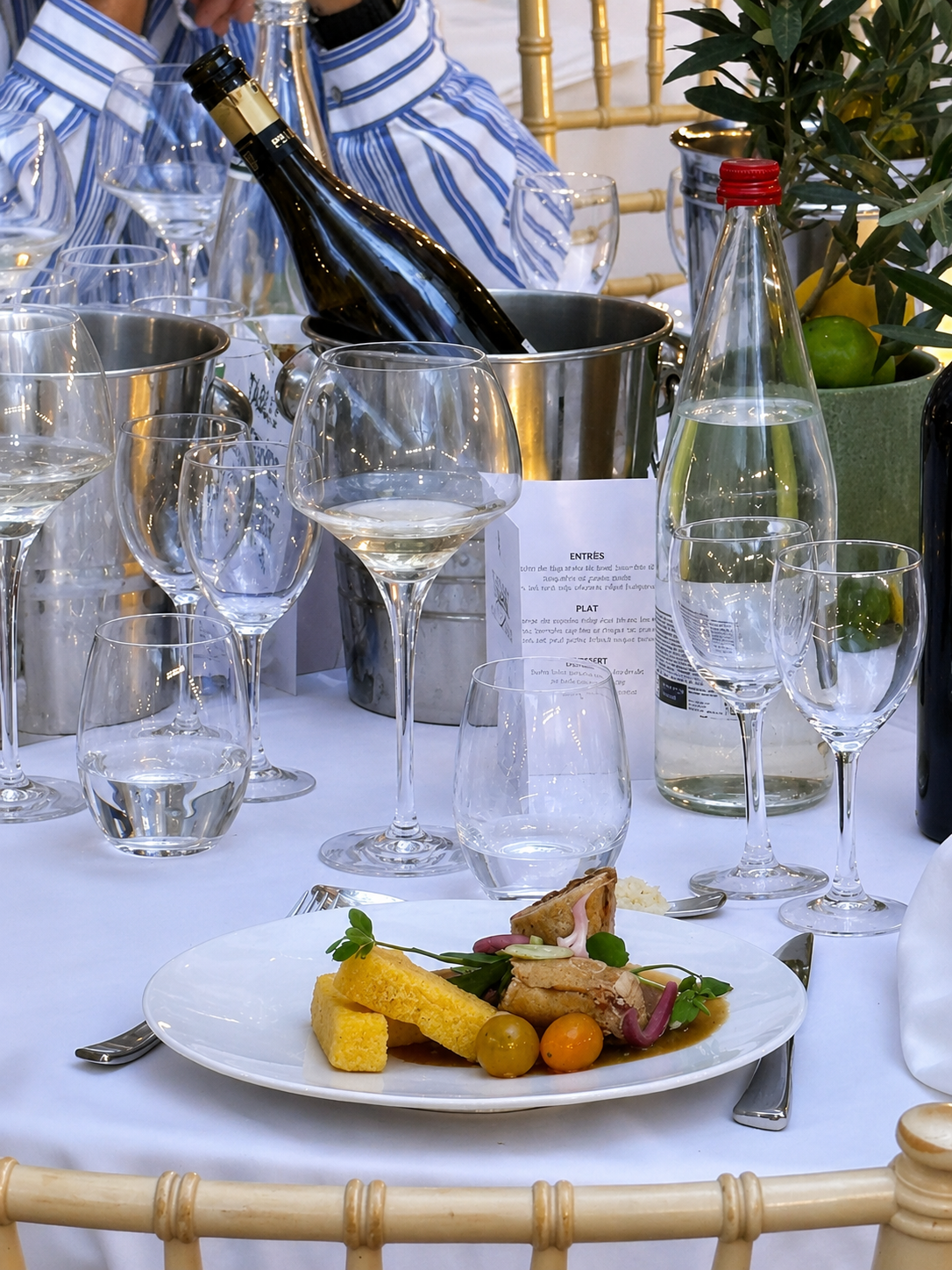 Plat réalisé par le traiteur La Truffe Noire 