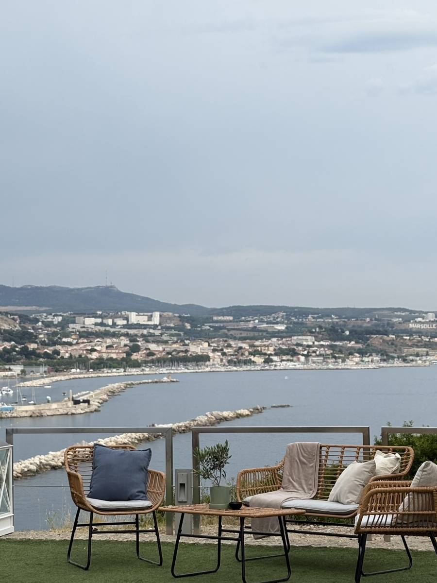 Vue depuis le Fortin de Corbières à Marseille